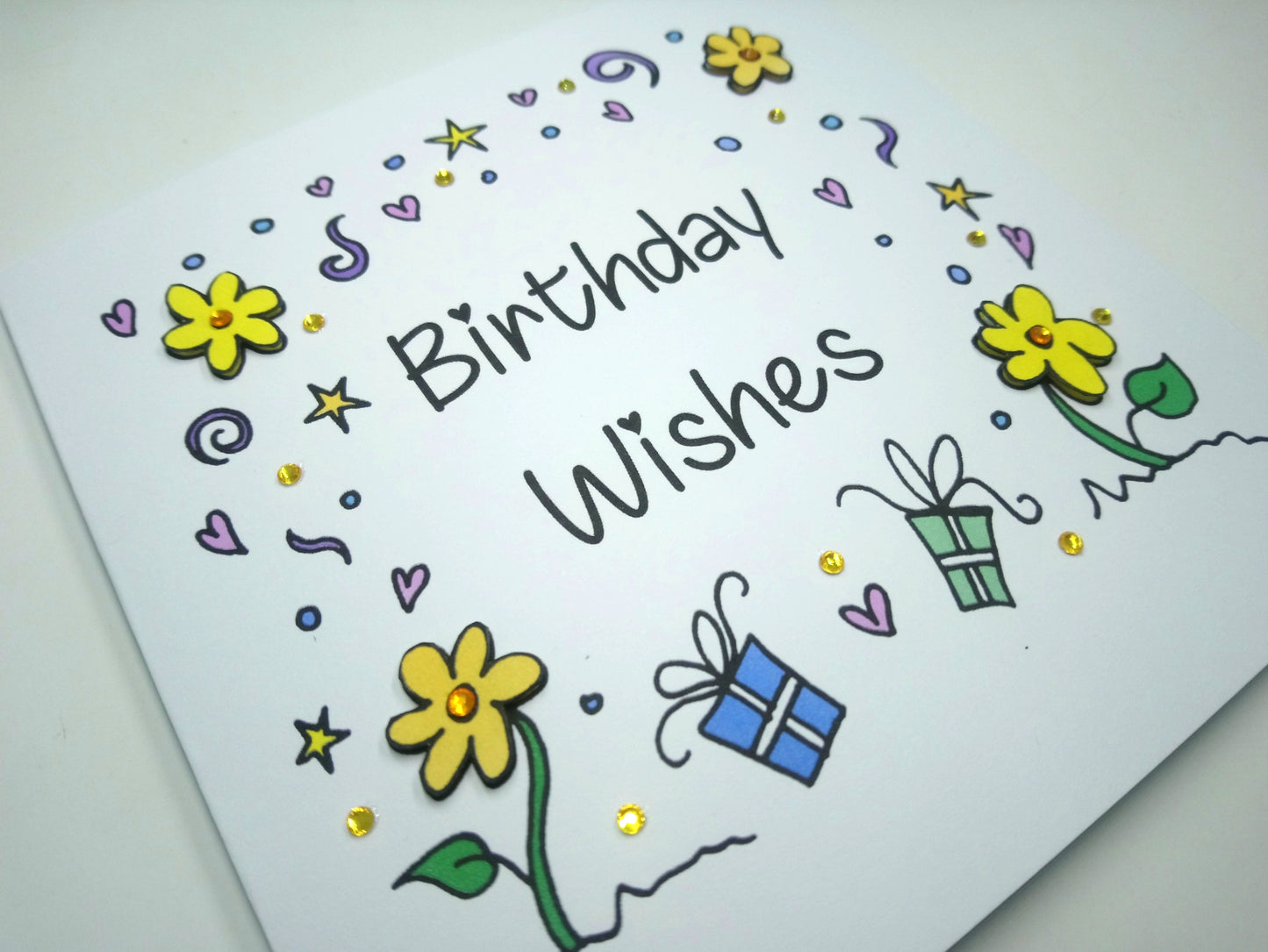 Flowers Birthday Wishes Card