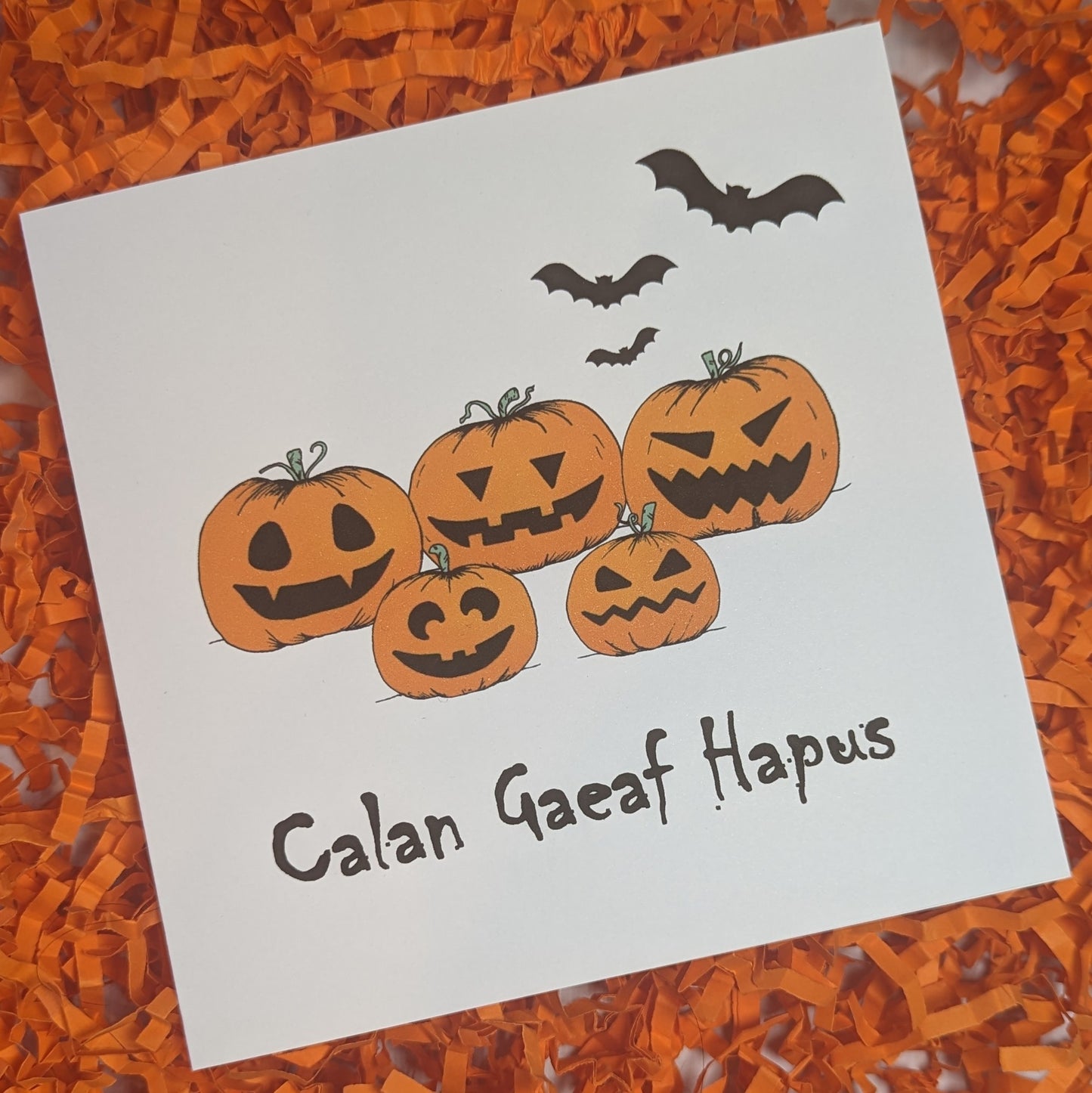 Calan Gaeaf Hapus (Halloween) card