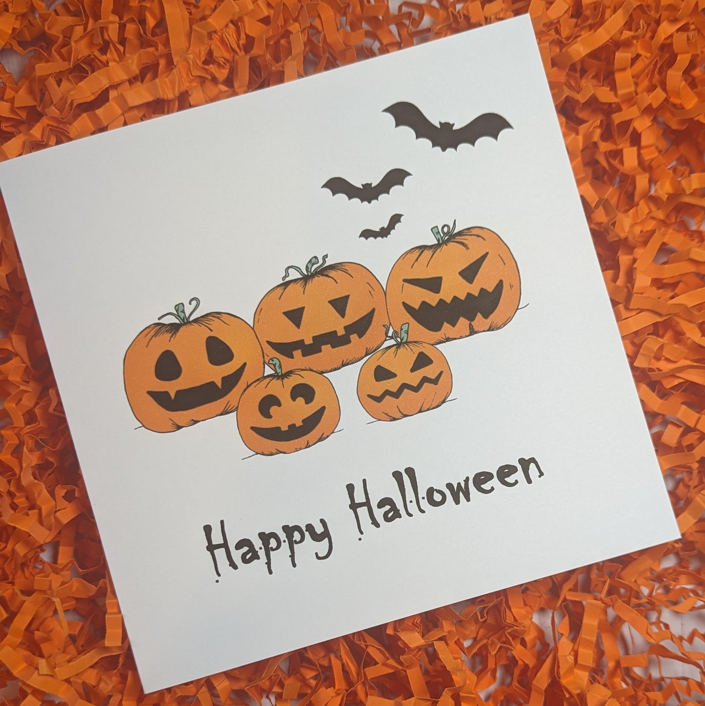 Happy Halloween pumpkin card