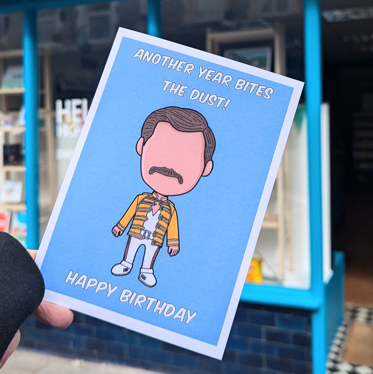 Freddie Mercury themed Birthday Card (Queen)