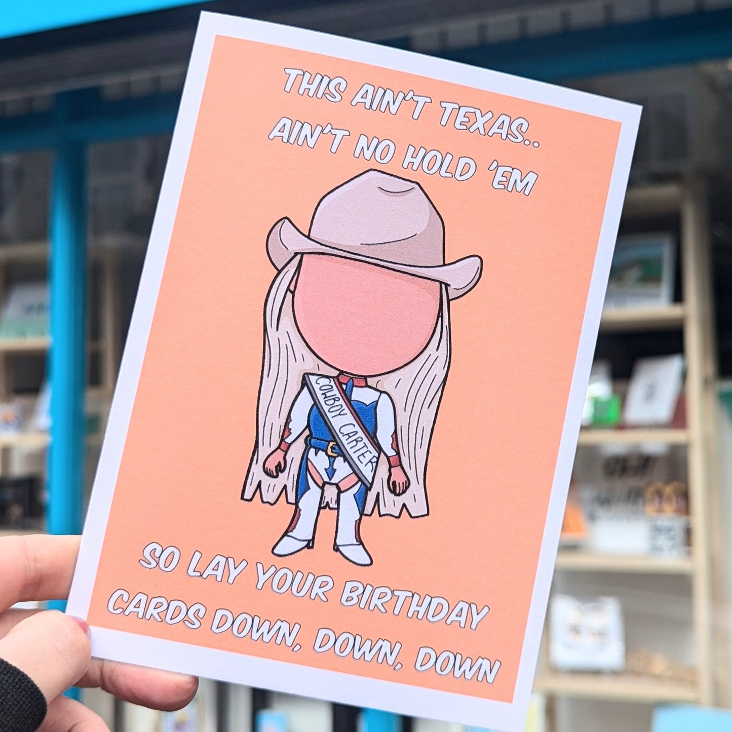 Texas Beyonce themed Birthday Card