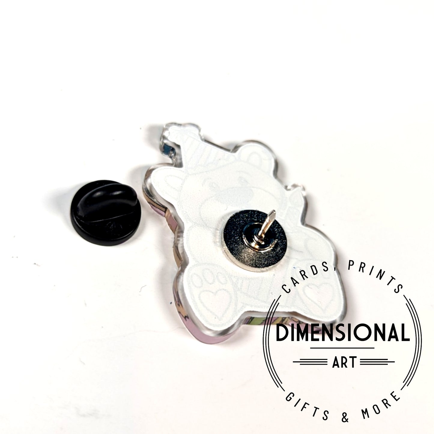 Birthday Bear Acrylic Pin badge