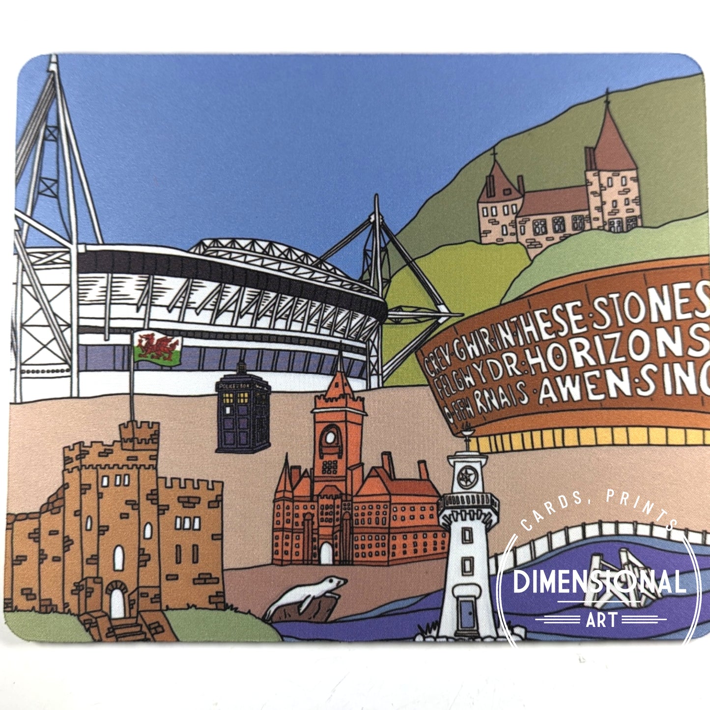 Cardiff Rectangle Mouse Mat