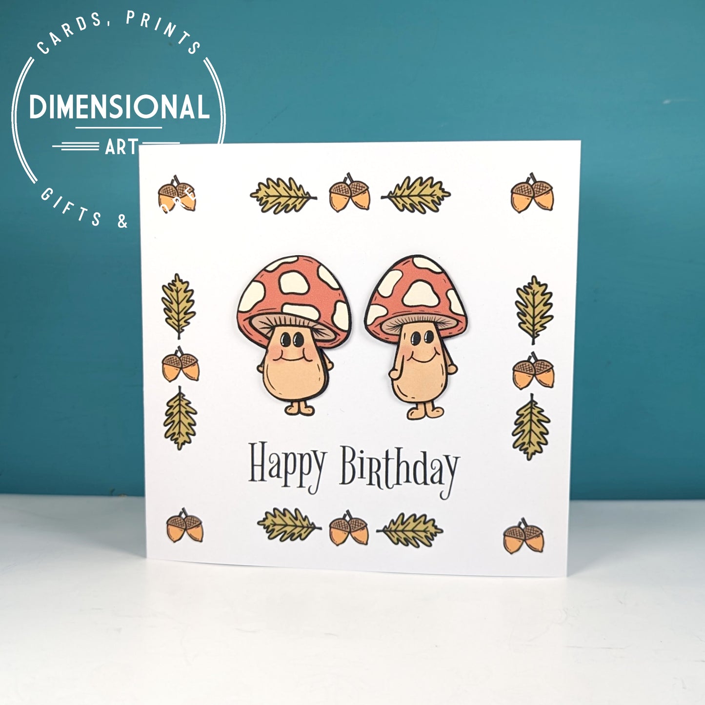 Mushrooms Birthday Card