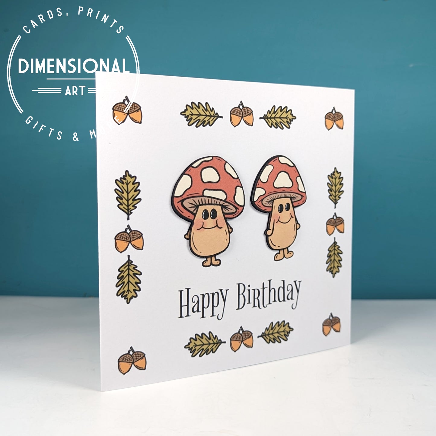 Mushrooms Birthday Card