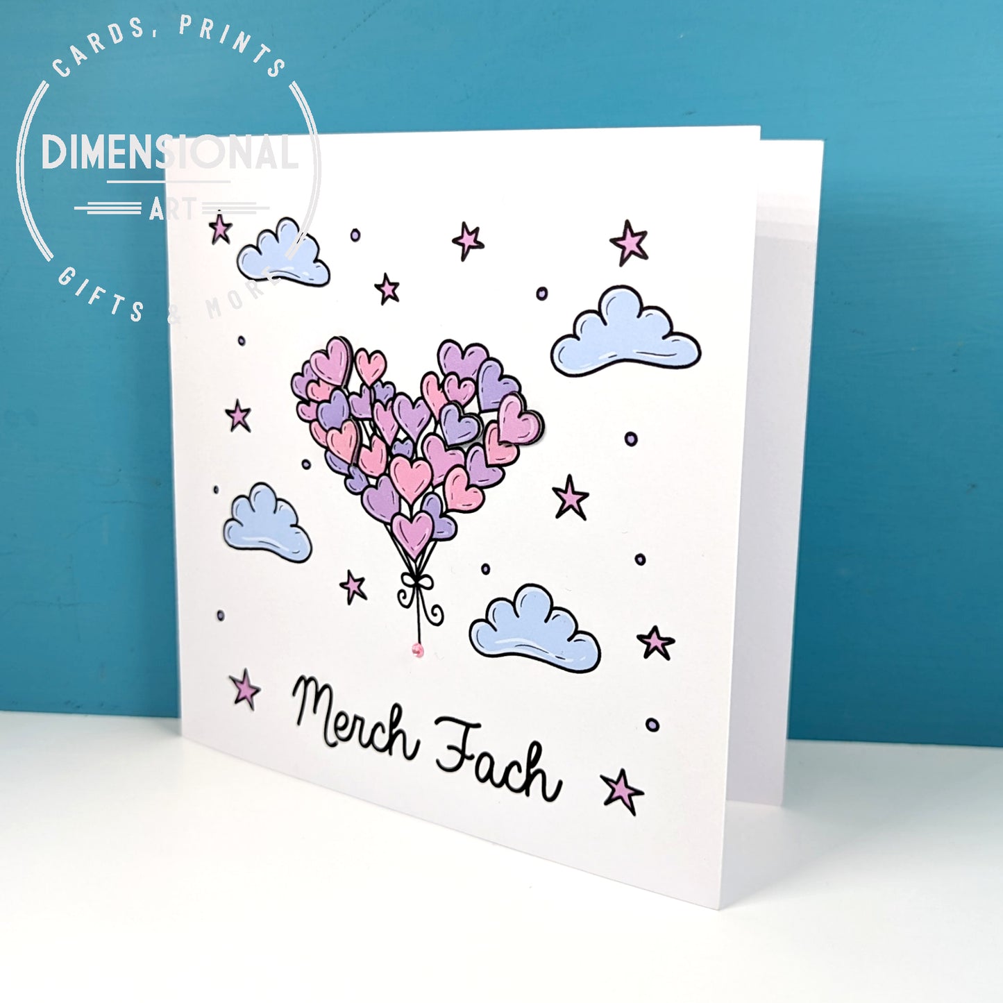 Merch Fach (Baby Girl) New Baby Card - Welsh