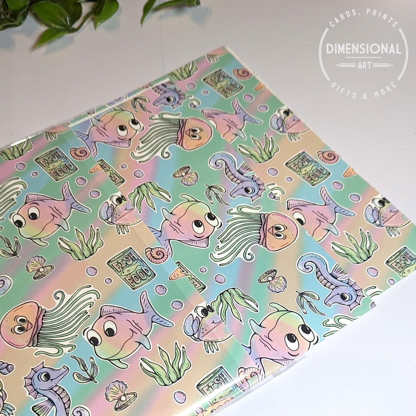 Sea life Gift Wrap and Tags (Wrapping Paper)