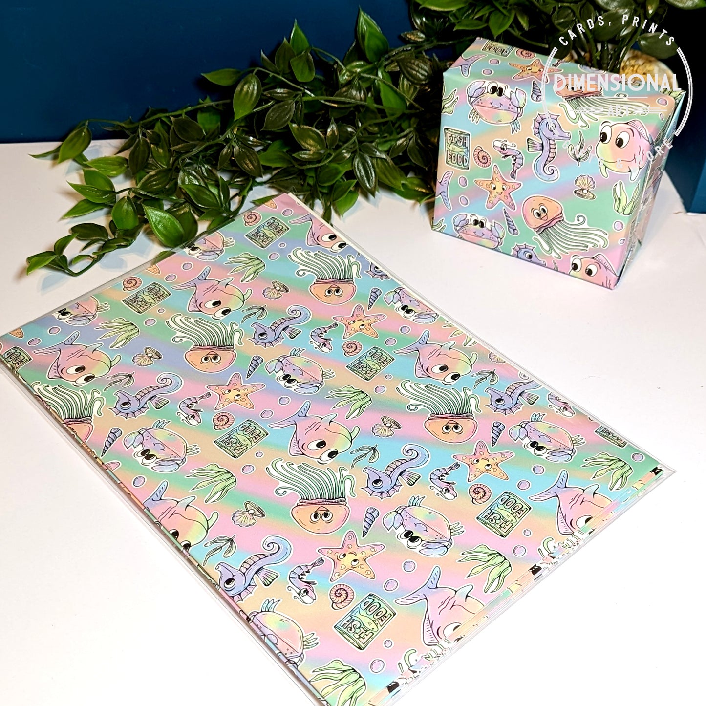 Sea life Gift Wrap and Tags (Wrapping Paper)
