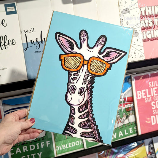 Giraffe A4 Print