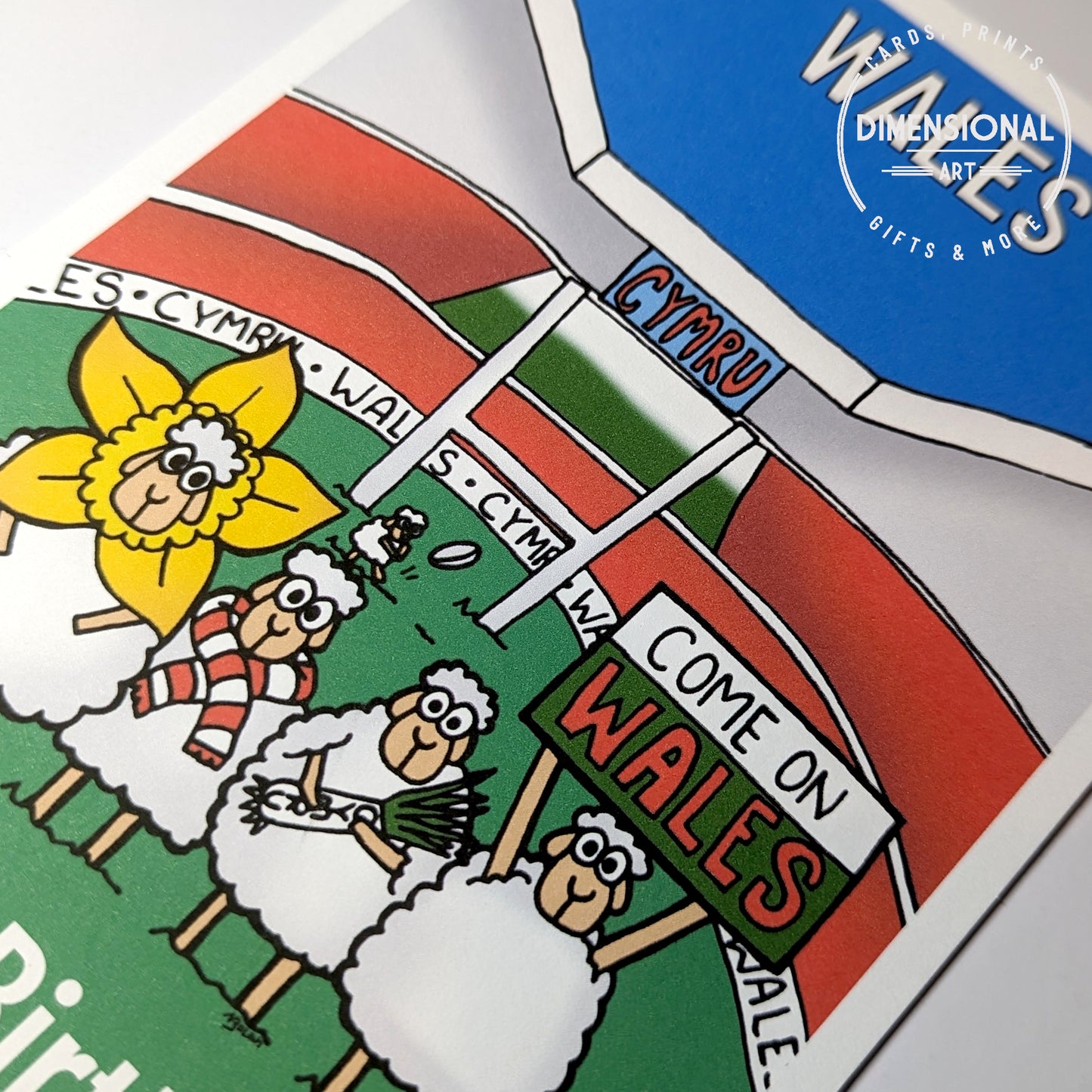 Wales Rugby Sheep Card