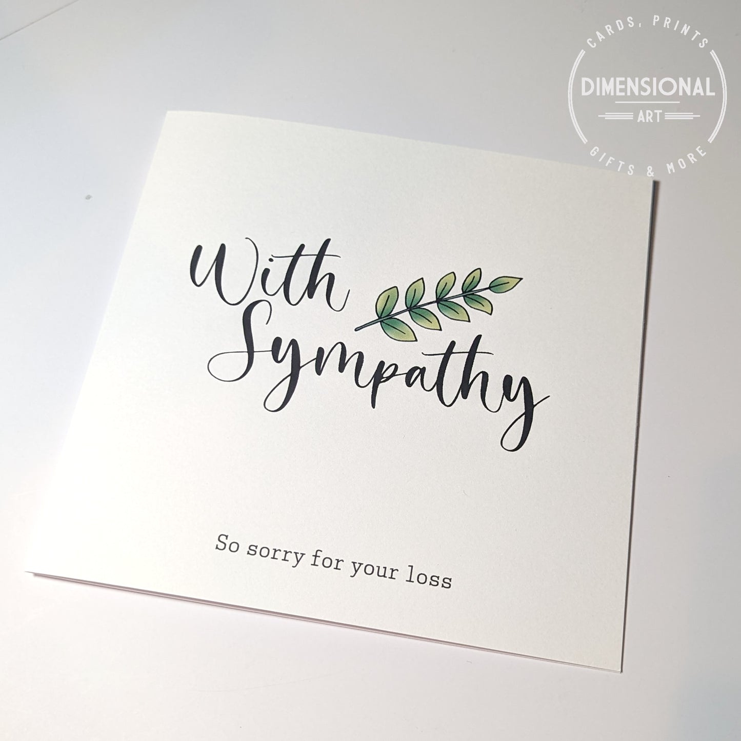 With Sympathy card