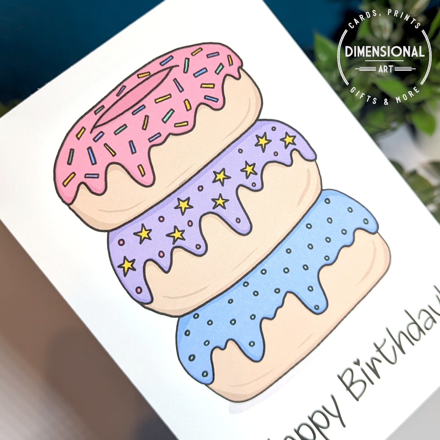 Donuts Birthday Card