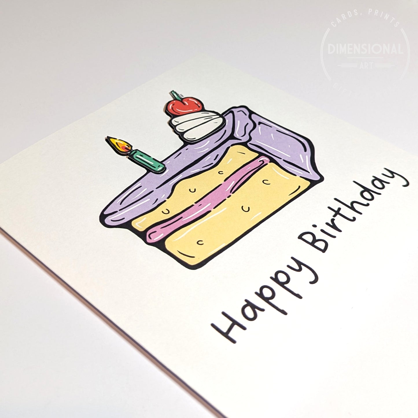 Pop Art Cake Birthday Card
