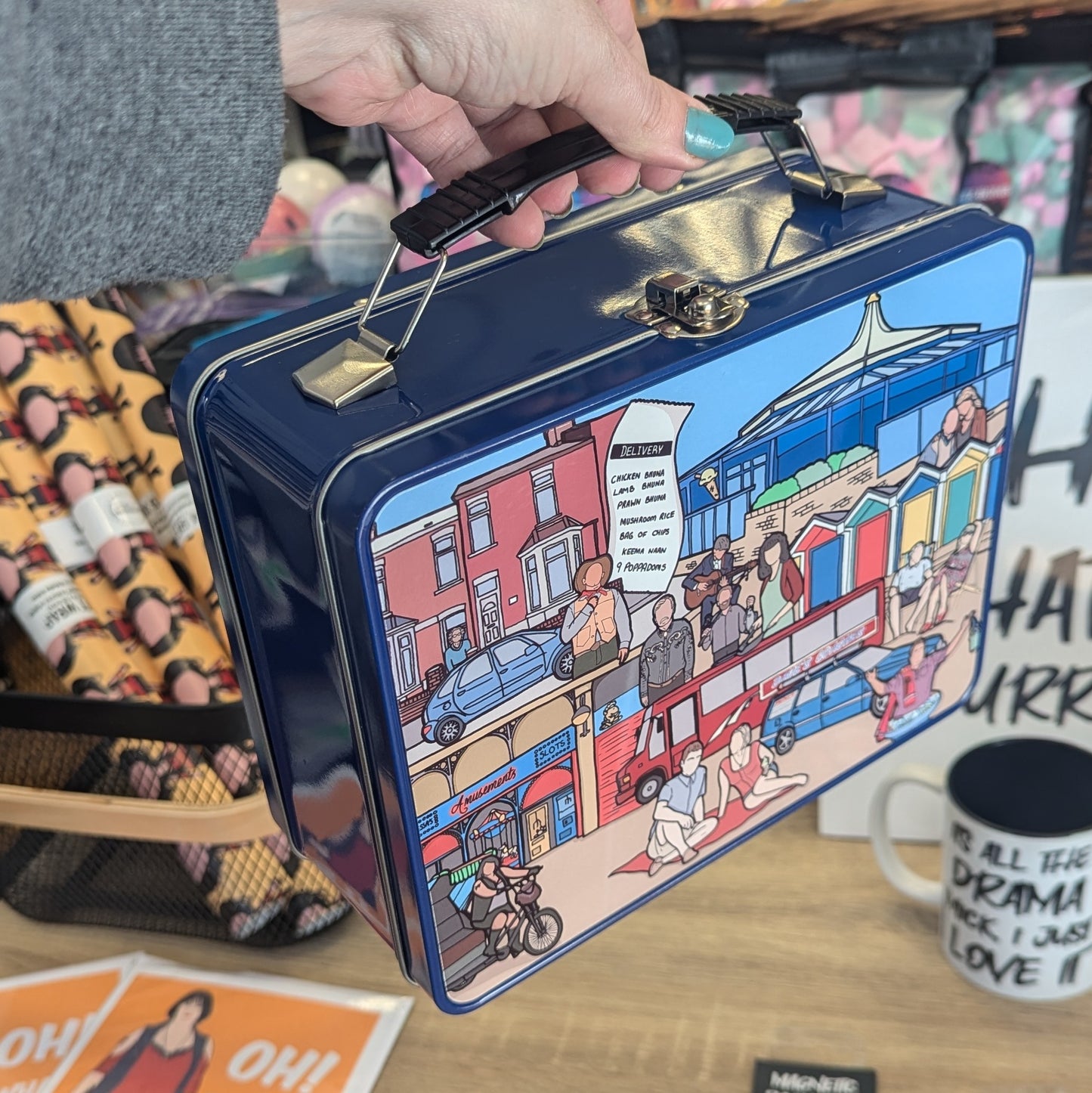 Gavin and Stacey Metal Lunch Box - Illustration by Natalie