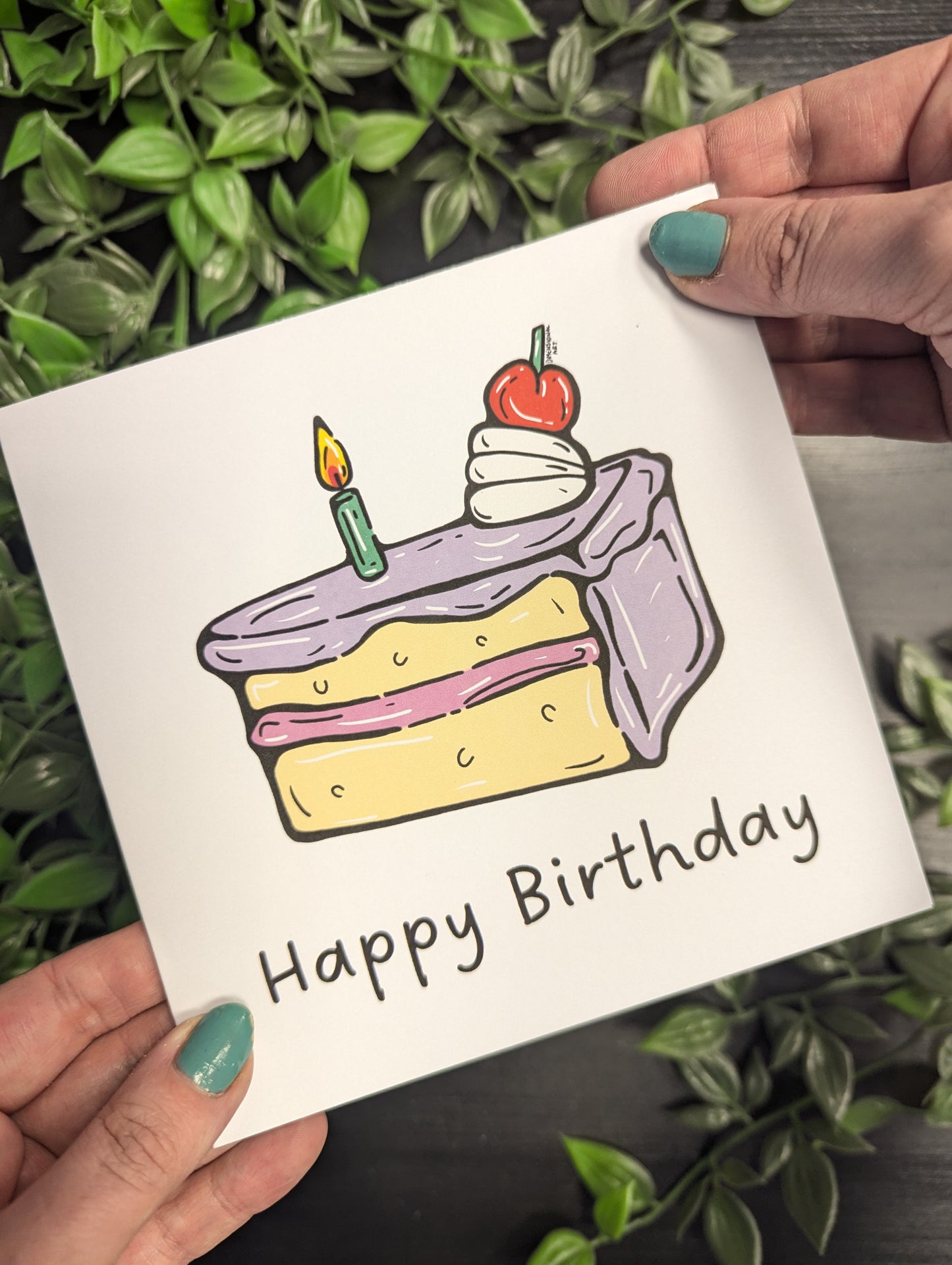 Pop Art Cake Birthday Card