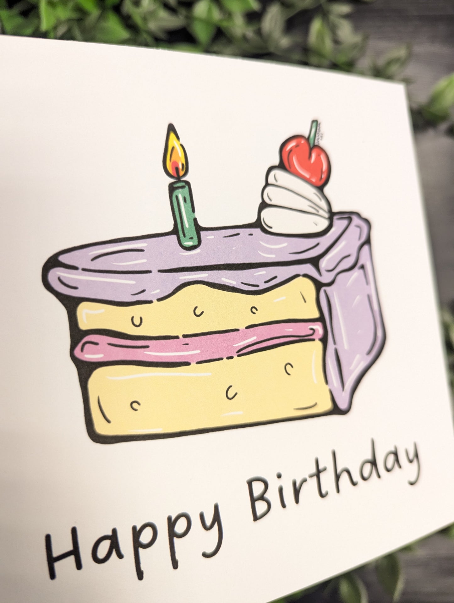 Pop Art Cake Birthday Card