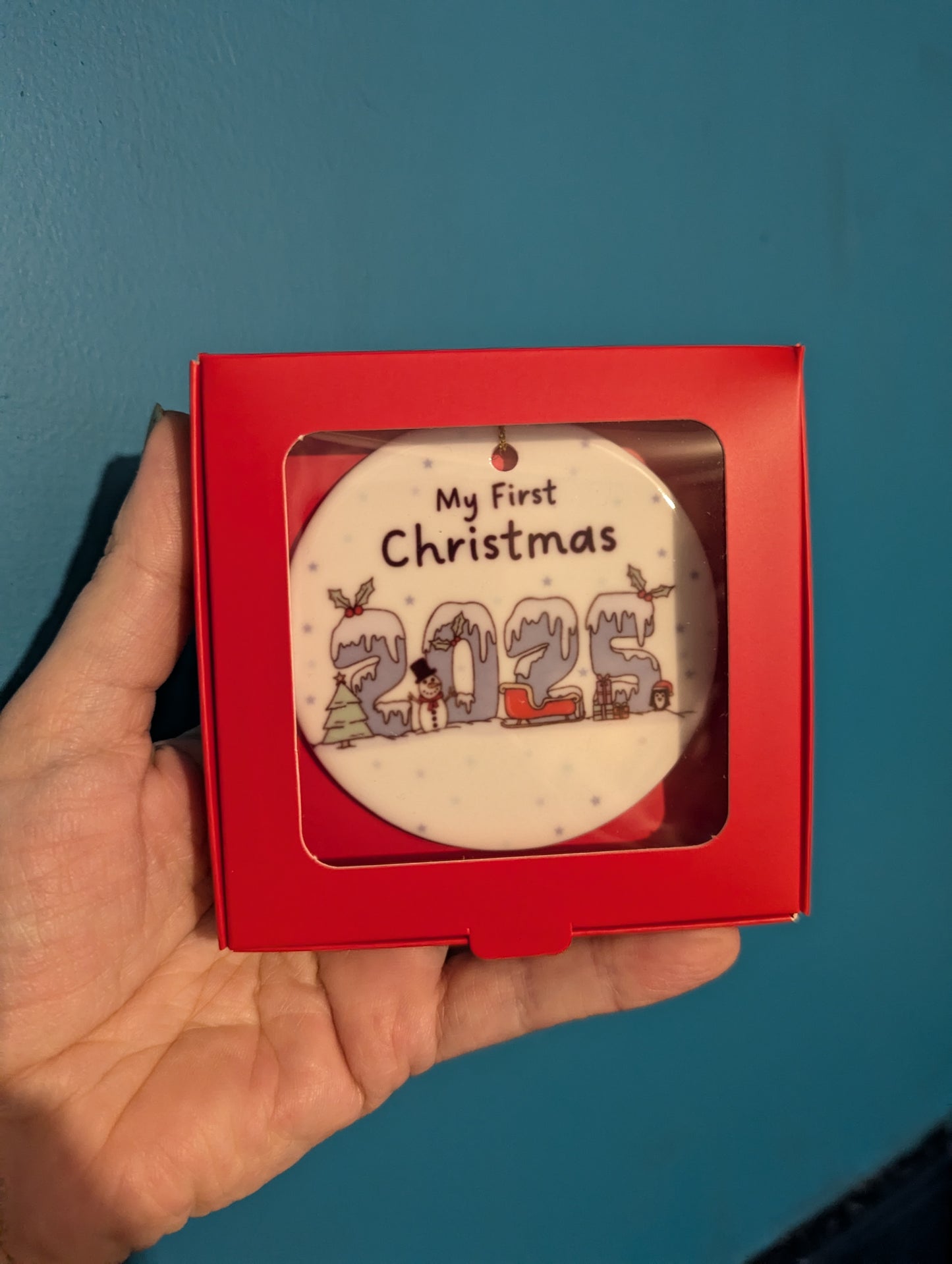 My First Christmas 2025 - BLUE - Christmas decorations