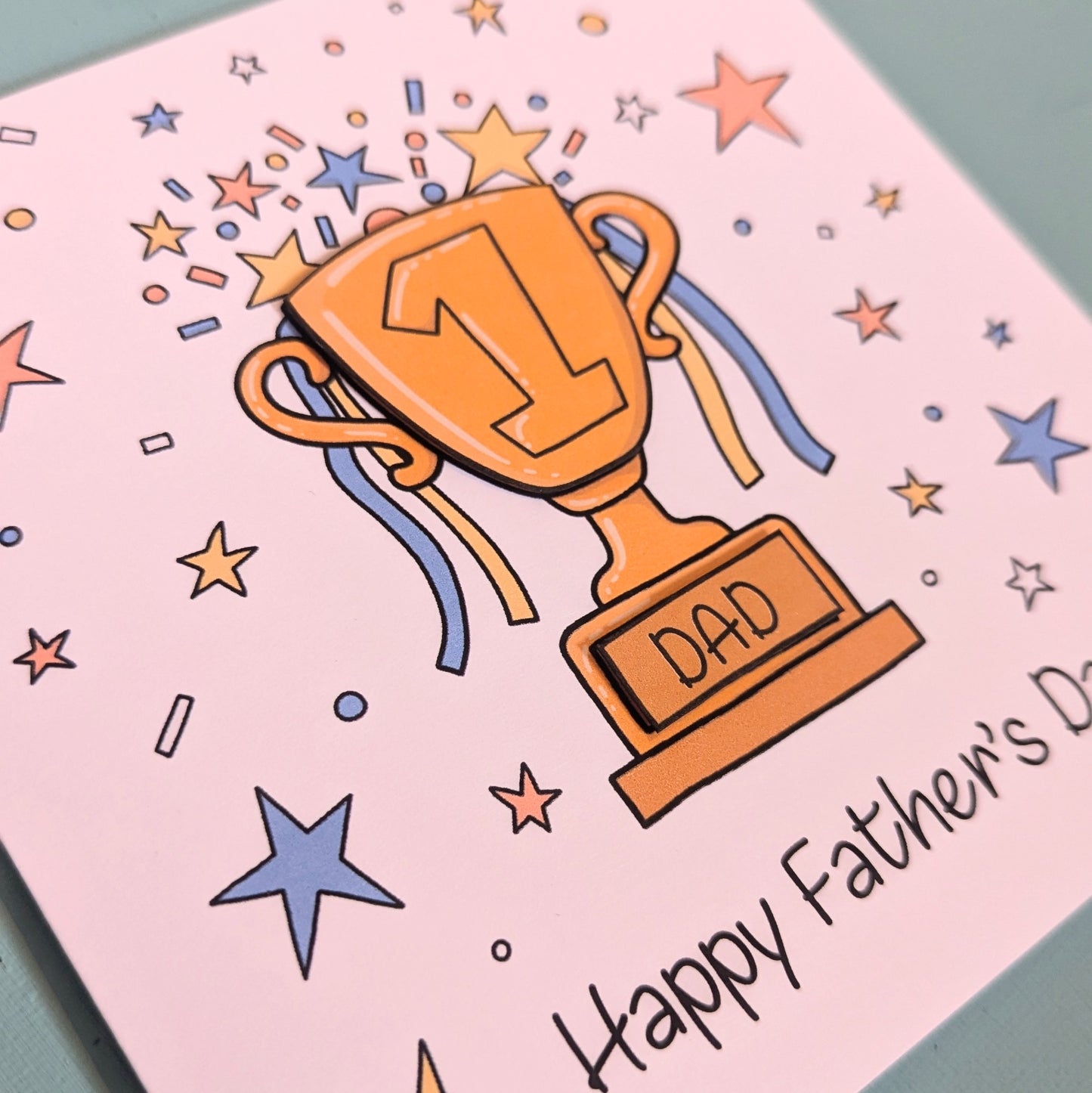 No1 Dad - Fathers Day Card