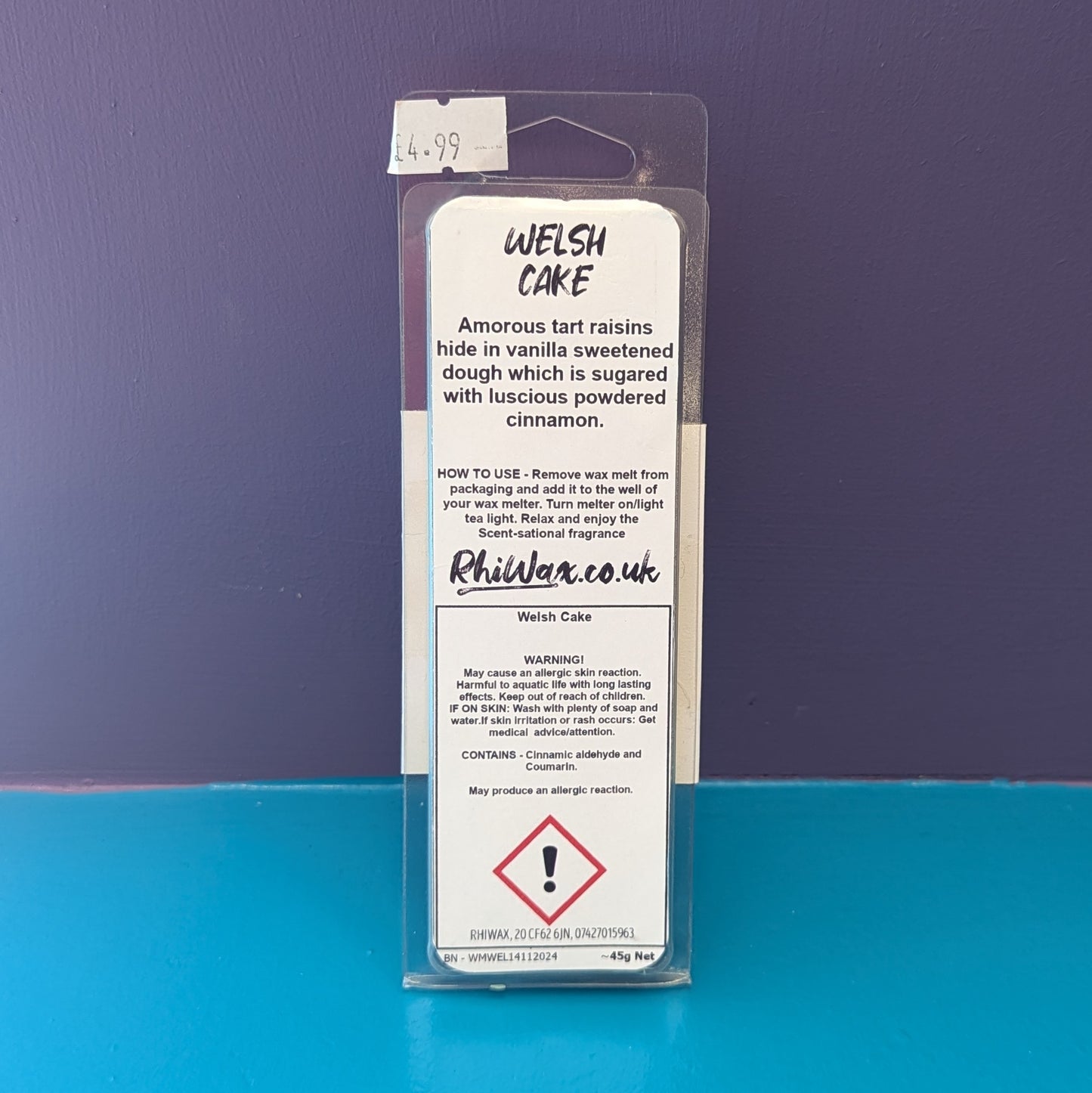 Welsh Cake Wax Melts - Vanilla, Cinnamon & Raisins