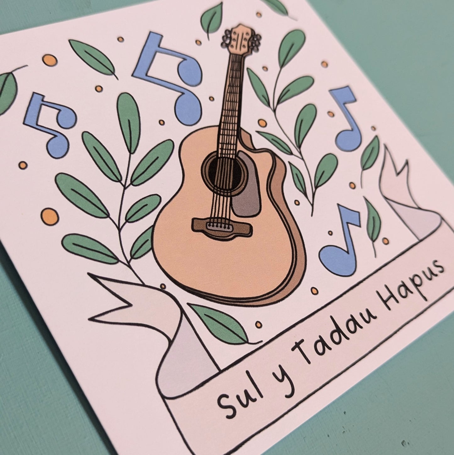 Guitar - Sul y Tadau hapus (fathers Card) - Welsh