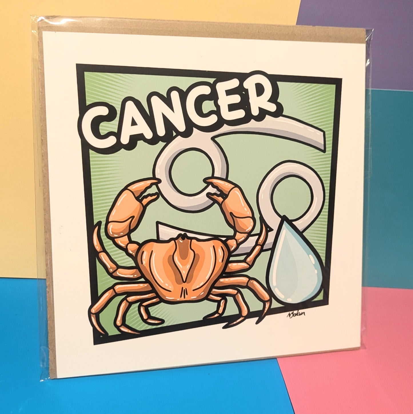 Cancer 8x8 Art Print - unframed - STAR SIGN RANGE