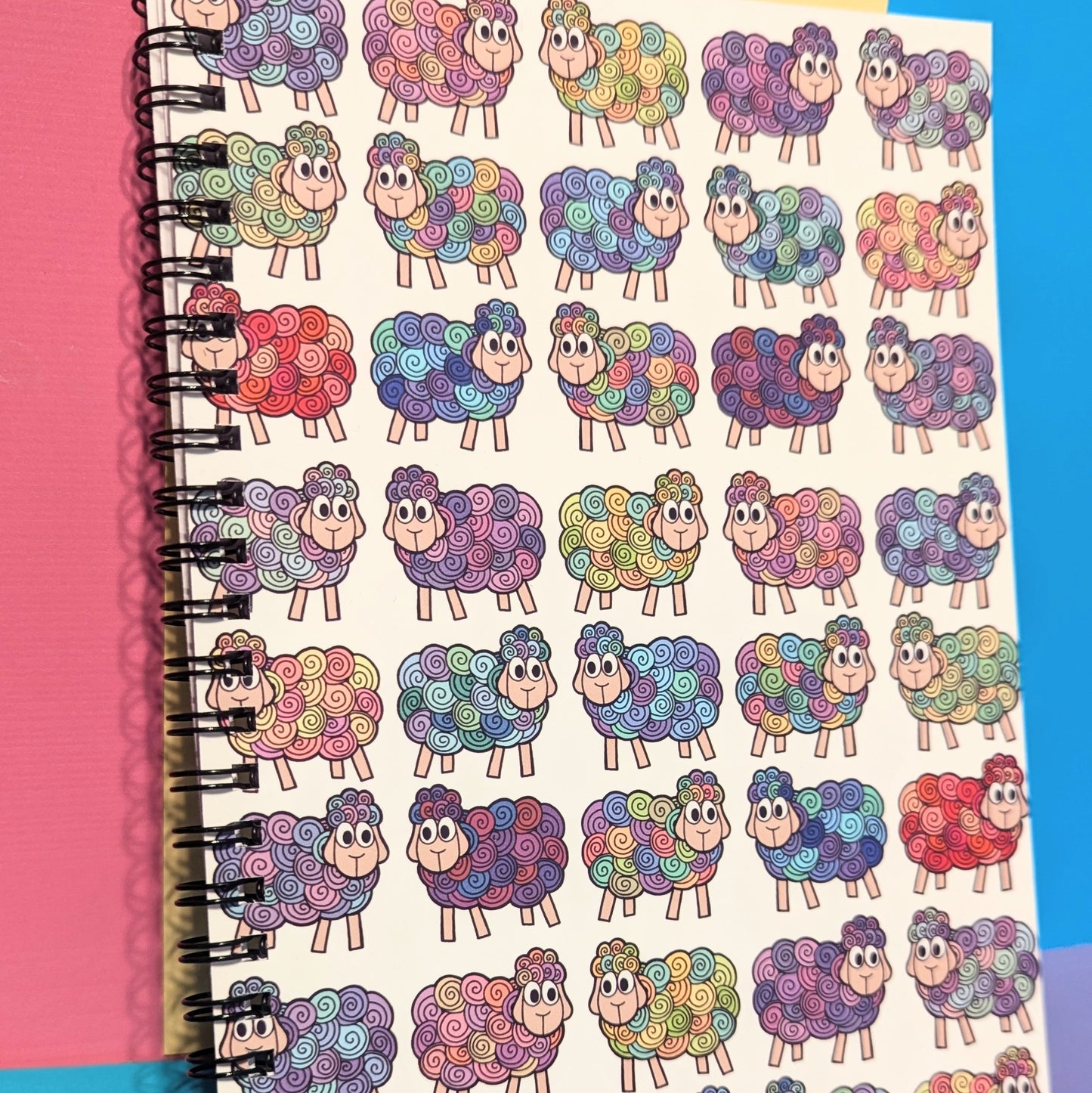 Ewe and Friends handmade A5 Notebook
