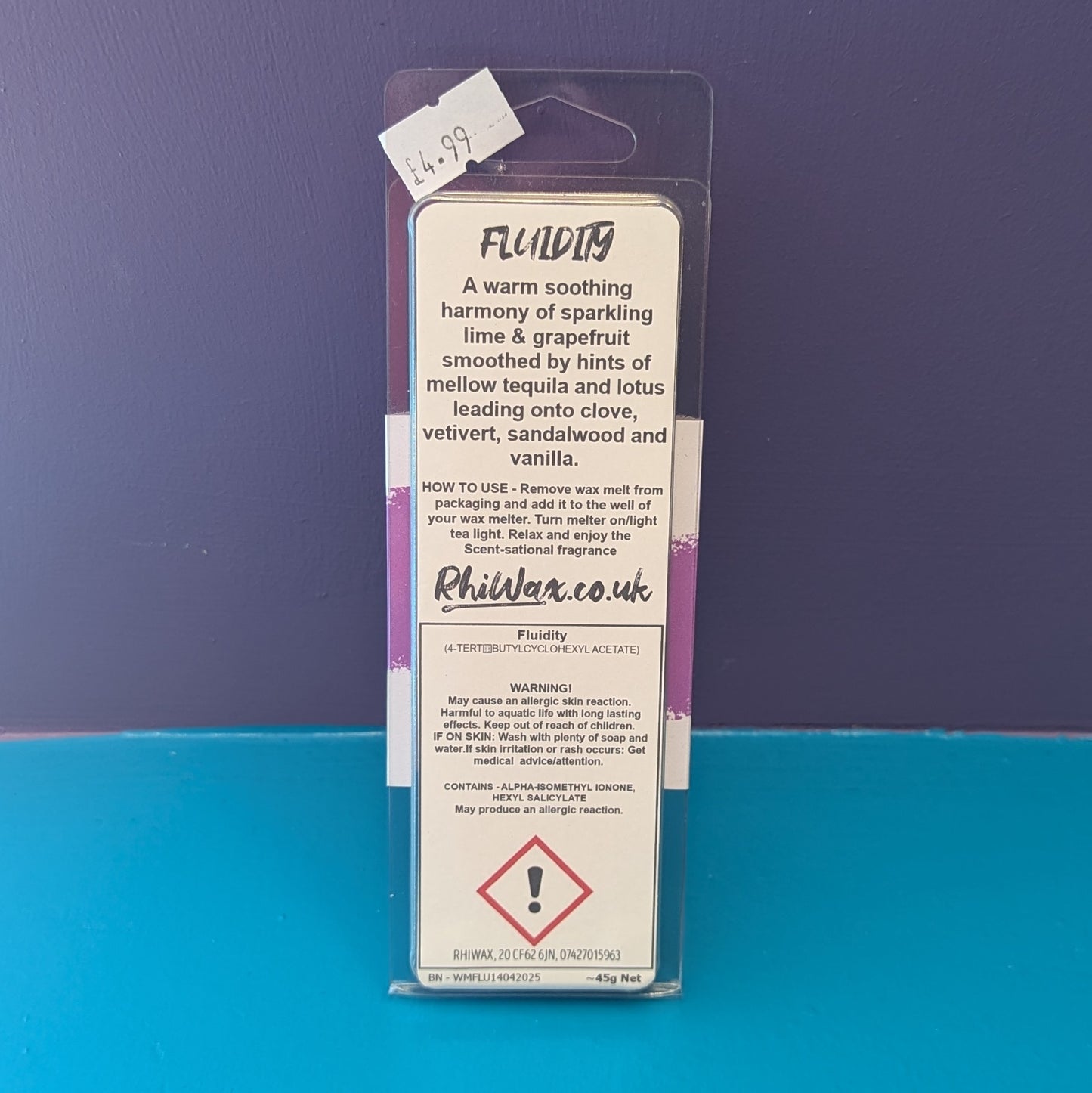 Fluidity Wax Melts - Citrus, Tequila, Sandlewood