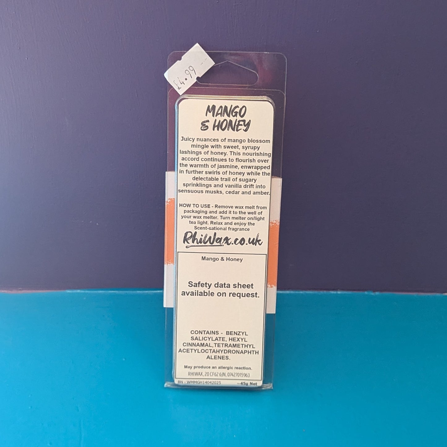 Mango & Honey Wax Melts - Mango, Honey