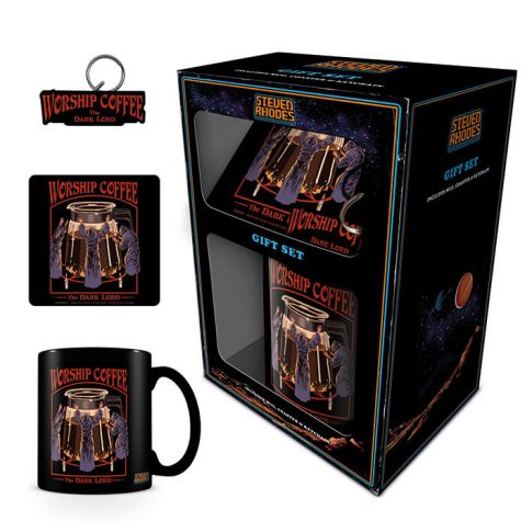 Steven Rhodes - Worship Coffee - Official Mug Coaster and Keychain Gift Set