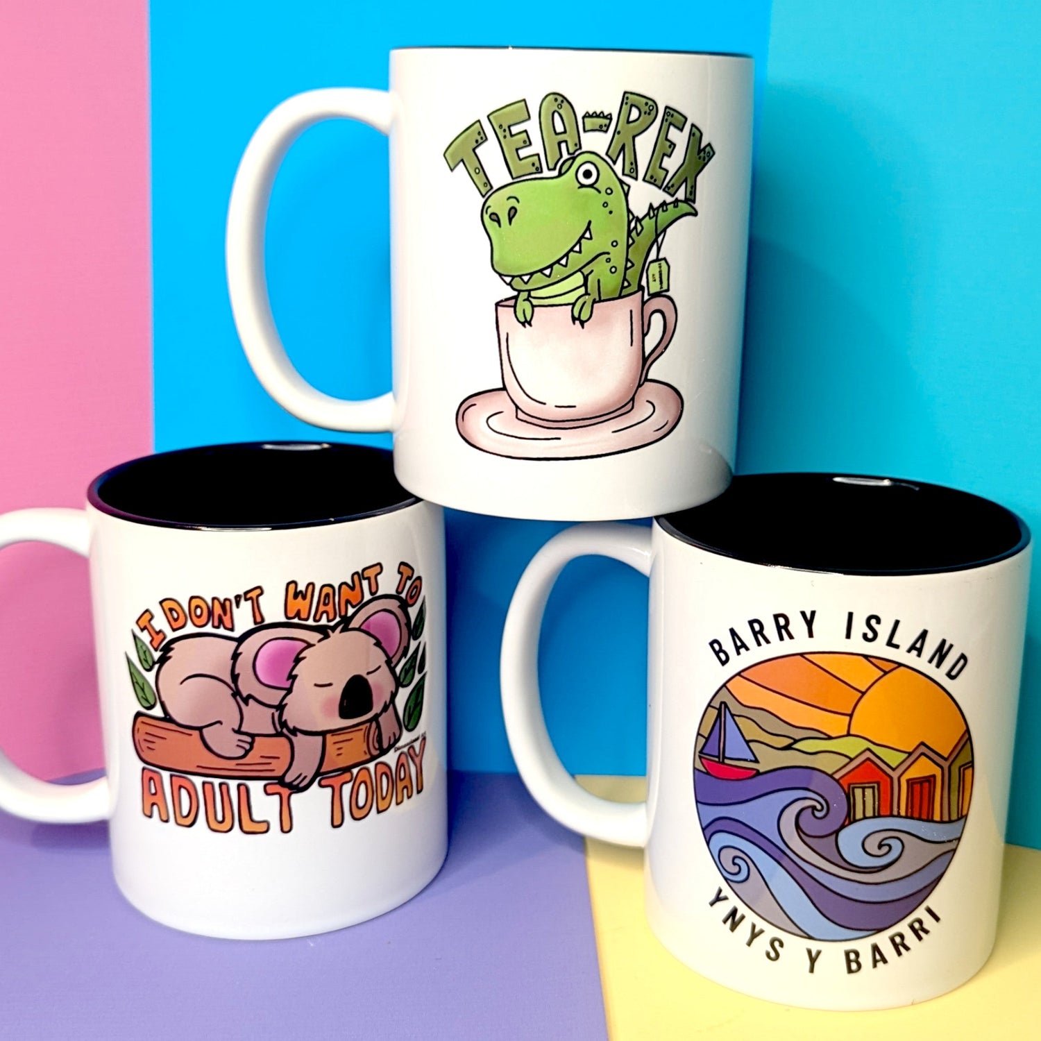 Mugs and Coasters Dimensional Art