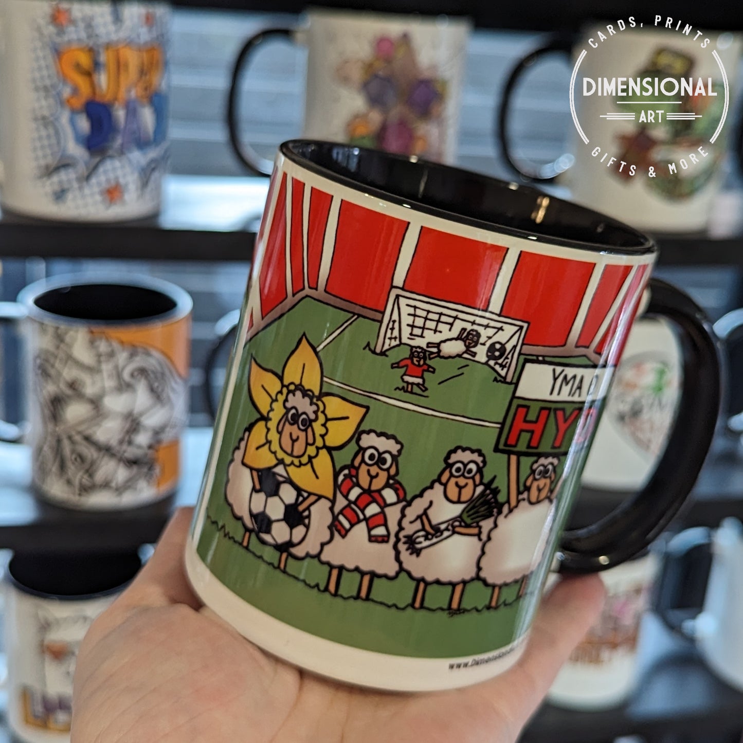 Welsh Football Sheep Mug
