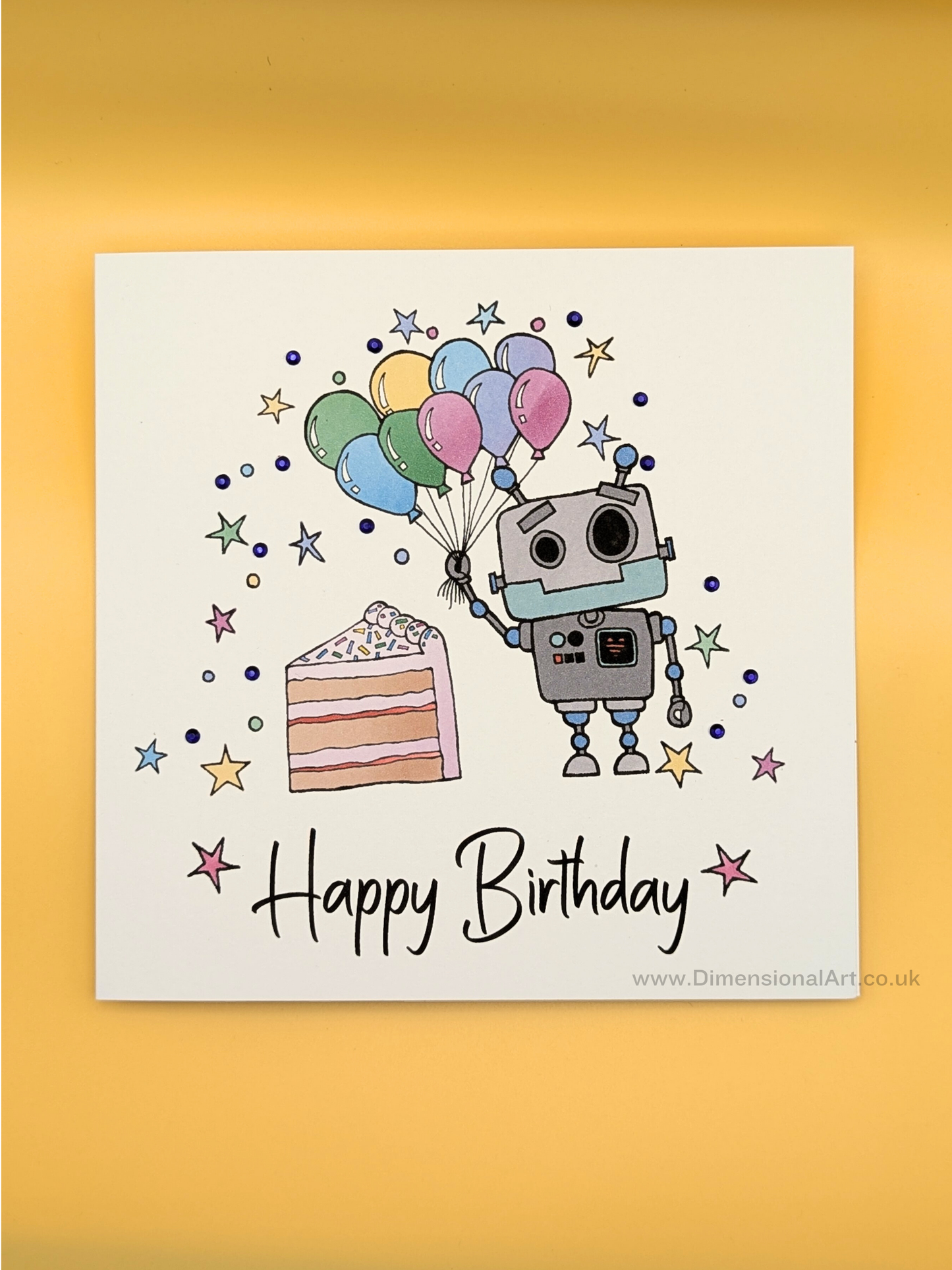 Robot  Birthday Card