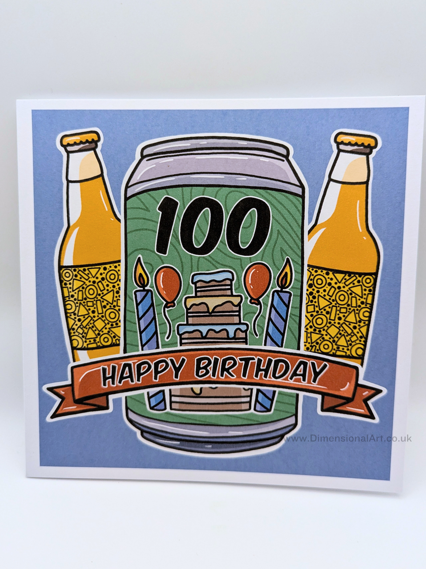 100 Birthday Card - Beer