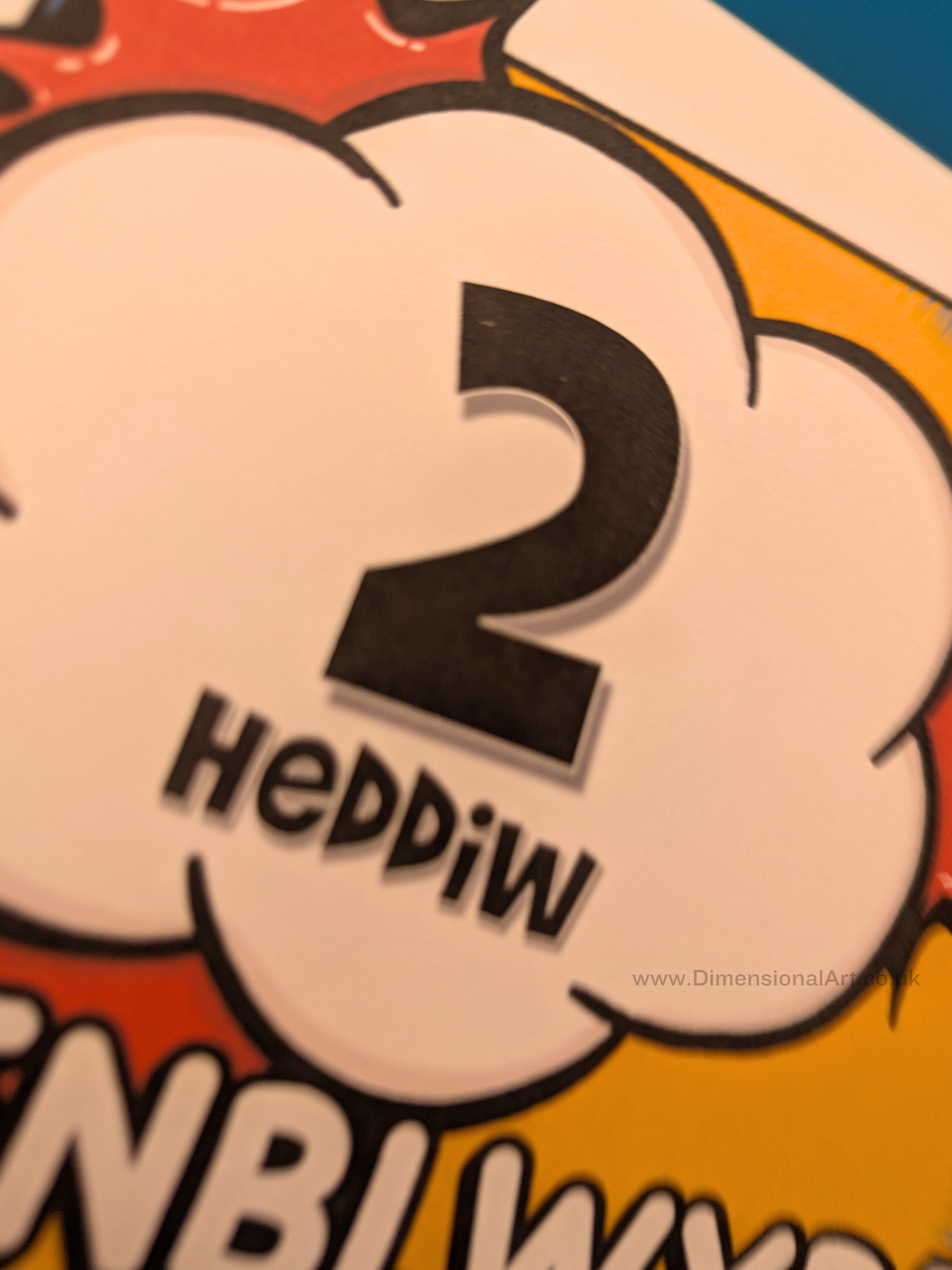 2 heddiw - Penblwydd Hapus (Birthday Card)