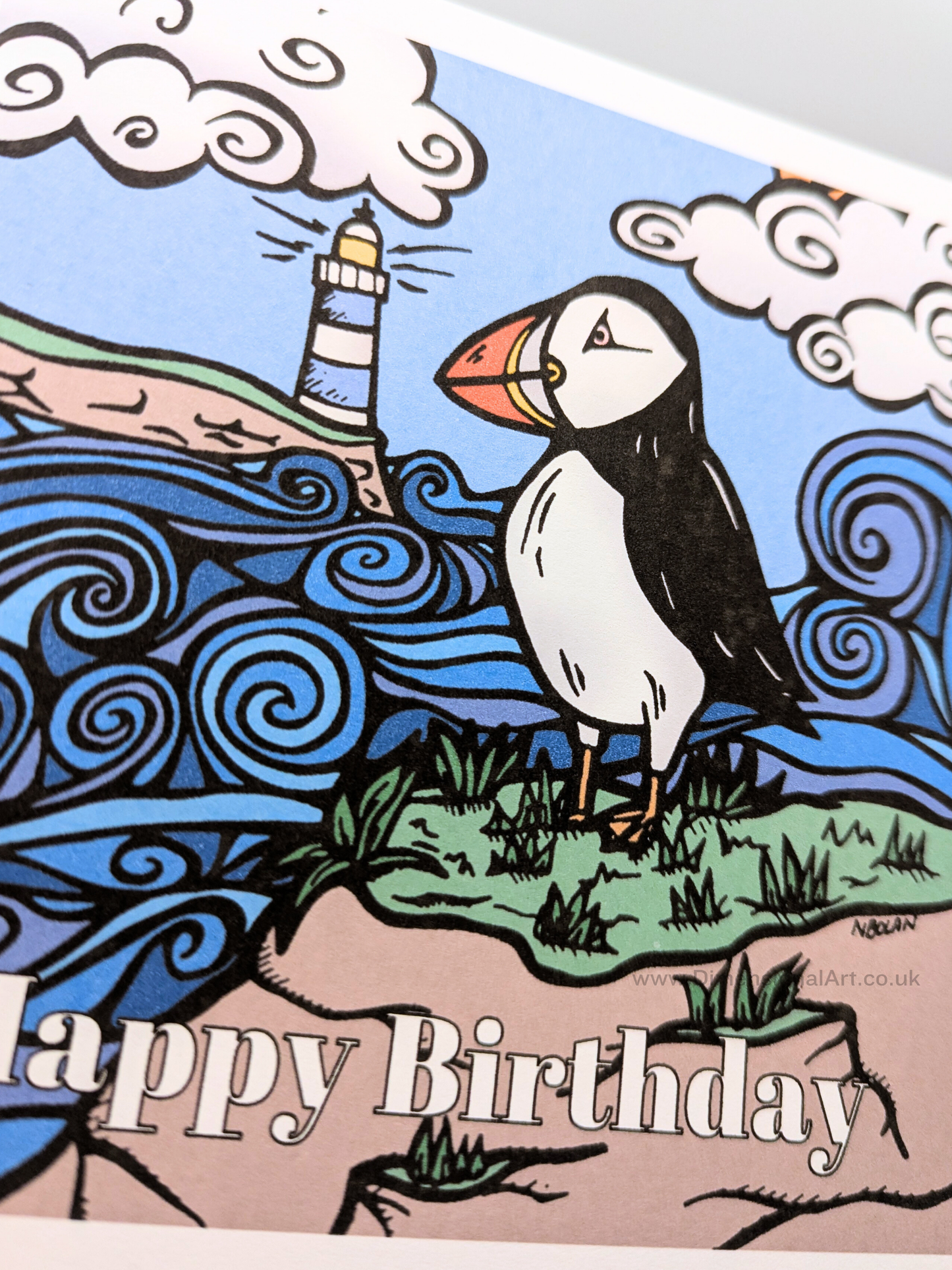 Puffin Birthday Card