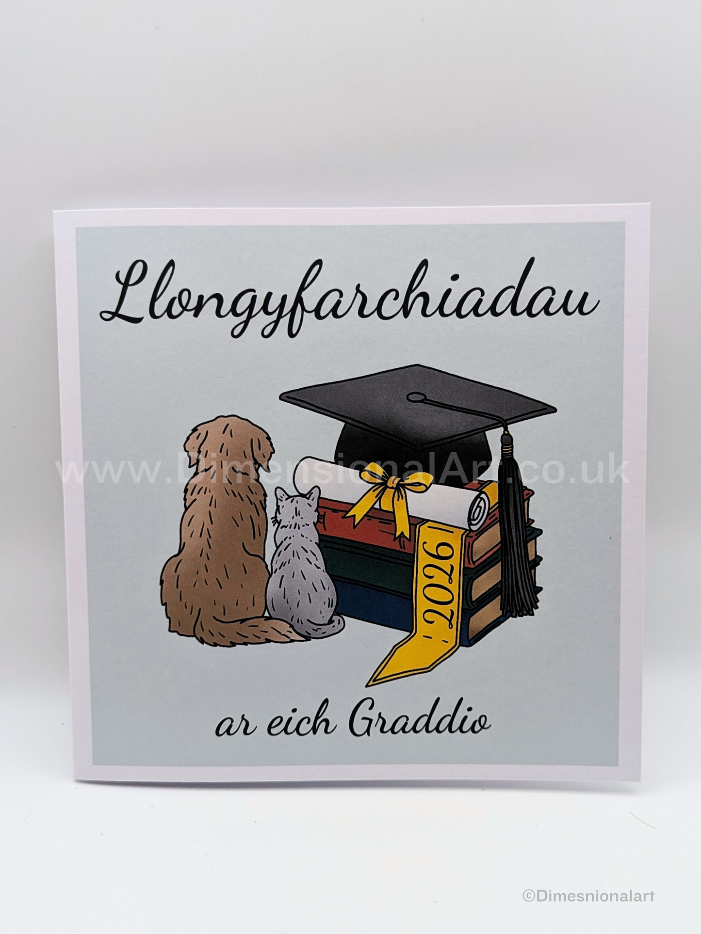 Llongyfarchiadau ar eich Graddio -  Graduation Card - Welsh  - Veterinary