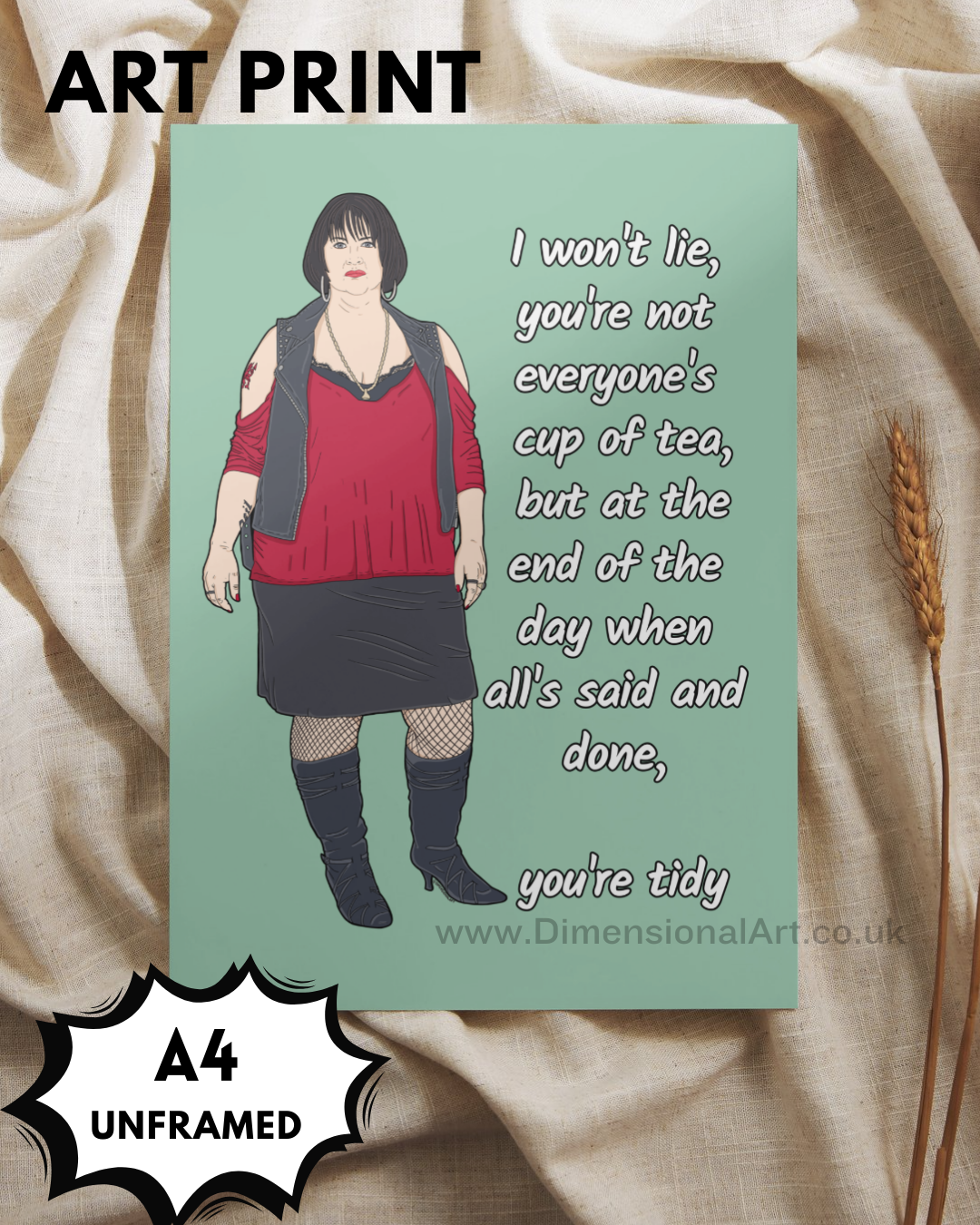 Nessa Quote (Gavin and Stacey) A4 Print