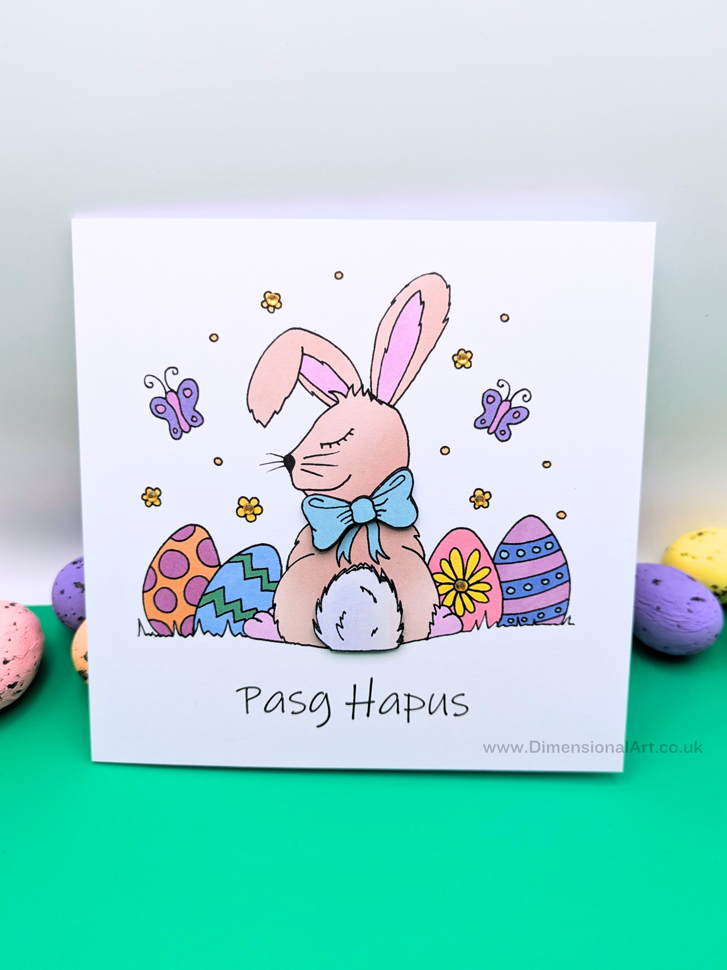 Pasg Hapus - Happy Easter Card - Welsh