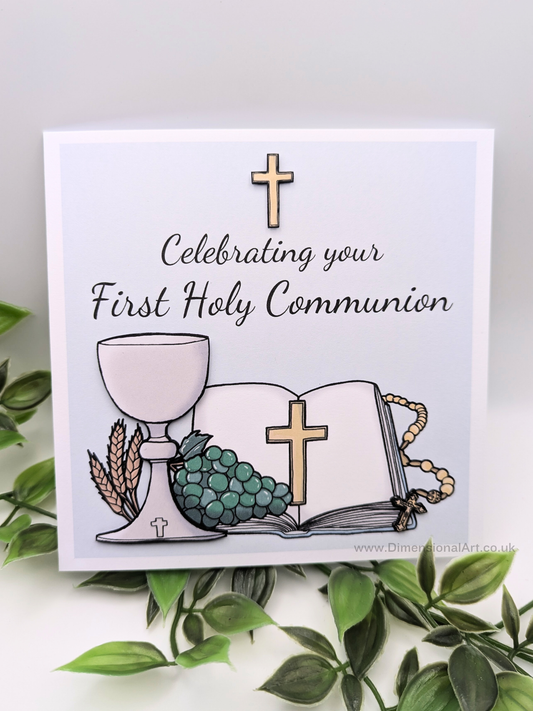 First Holy Communion Card -  Handmade