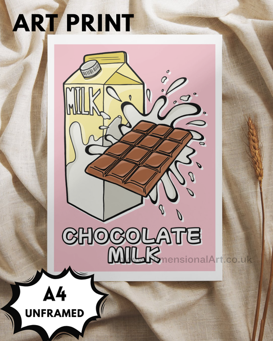 Chocolate Milk A4 Print
