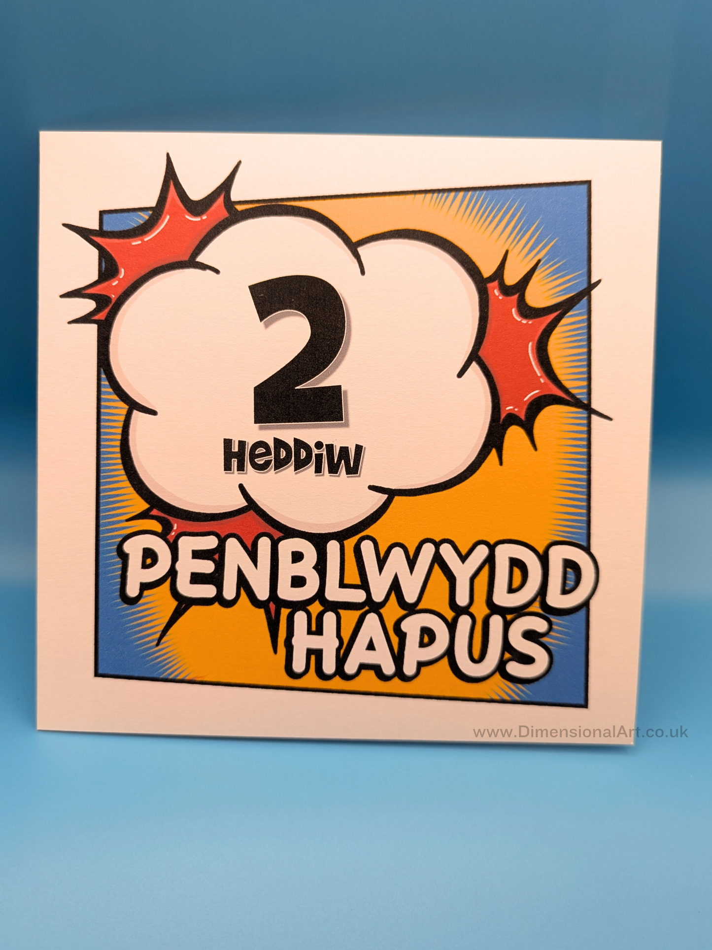 2 heddiw - Penblwydd Hapus (Birthday Card)