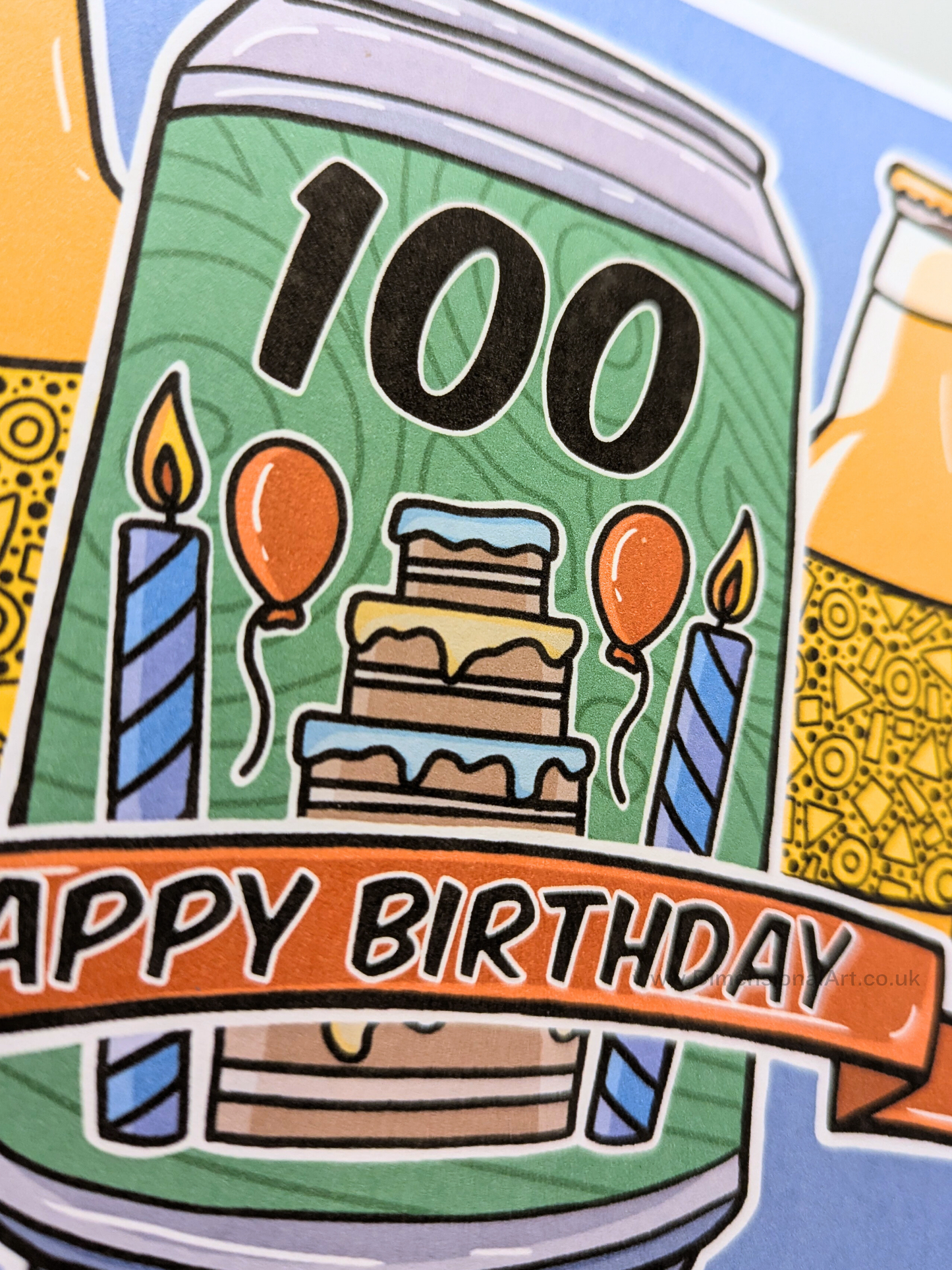 100 Birthday Card - Beer