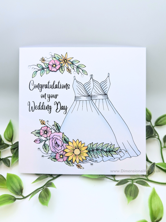 Bride and Bride Congratulations on your Wedding Day