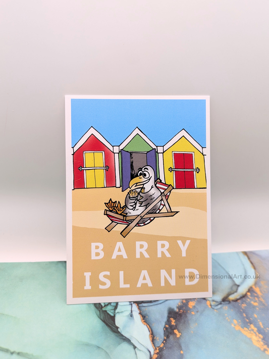 Barry Island Seagull Postcard