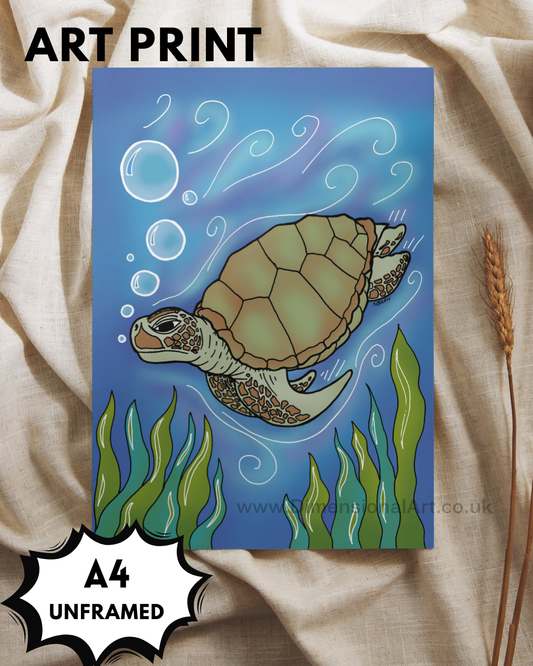 Sea Turtle A4 Print