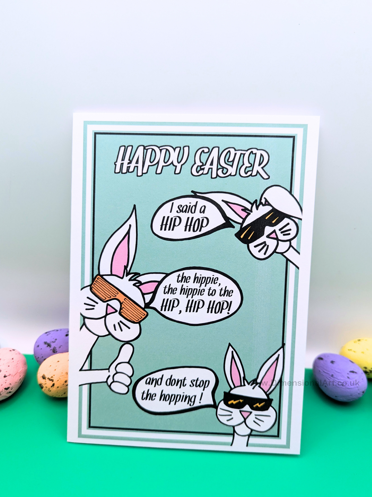 Hip Hop Rabbit Easter Card