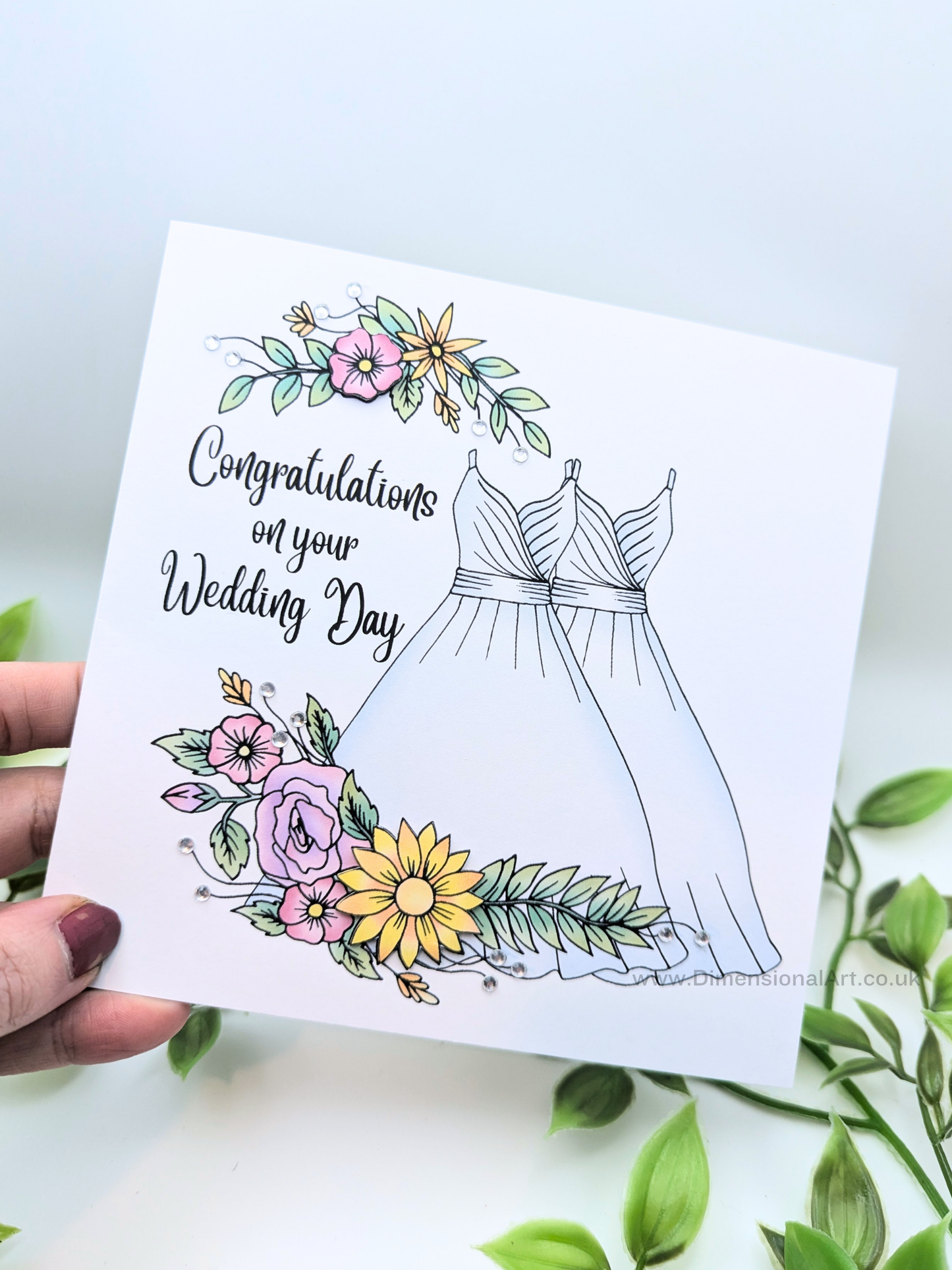 Bride and Bride Congratulations on your Wedding Day