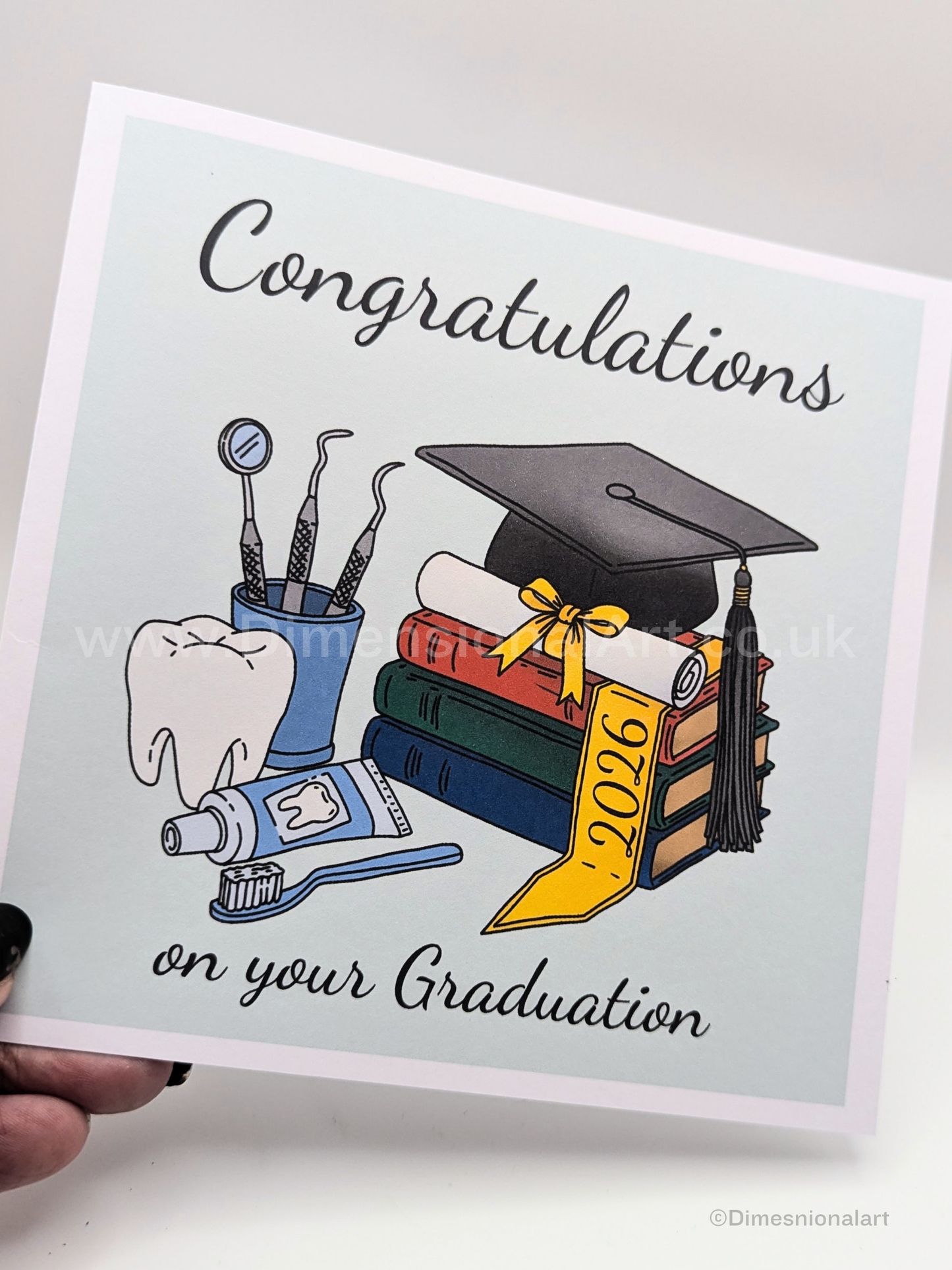 Congratulations on you Graduation Card - Dentist- Dentist nurse