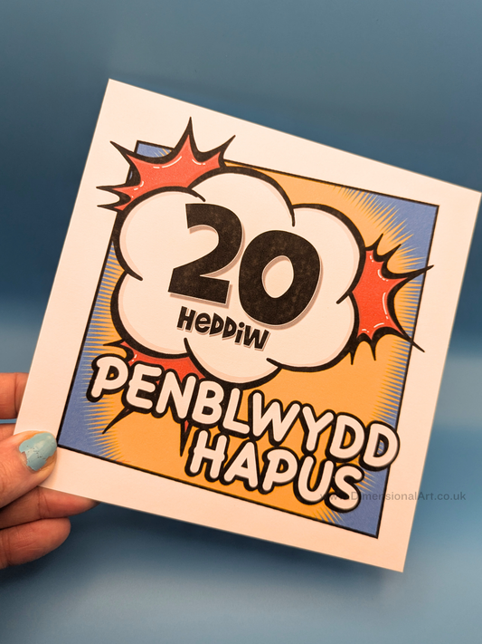 20 heddiw - Penblwydd Hapus (Birthday Card)