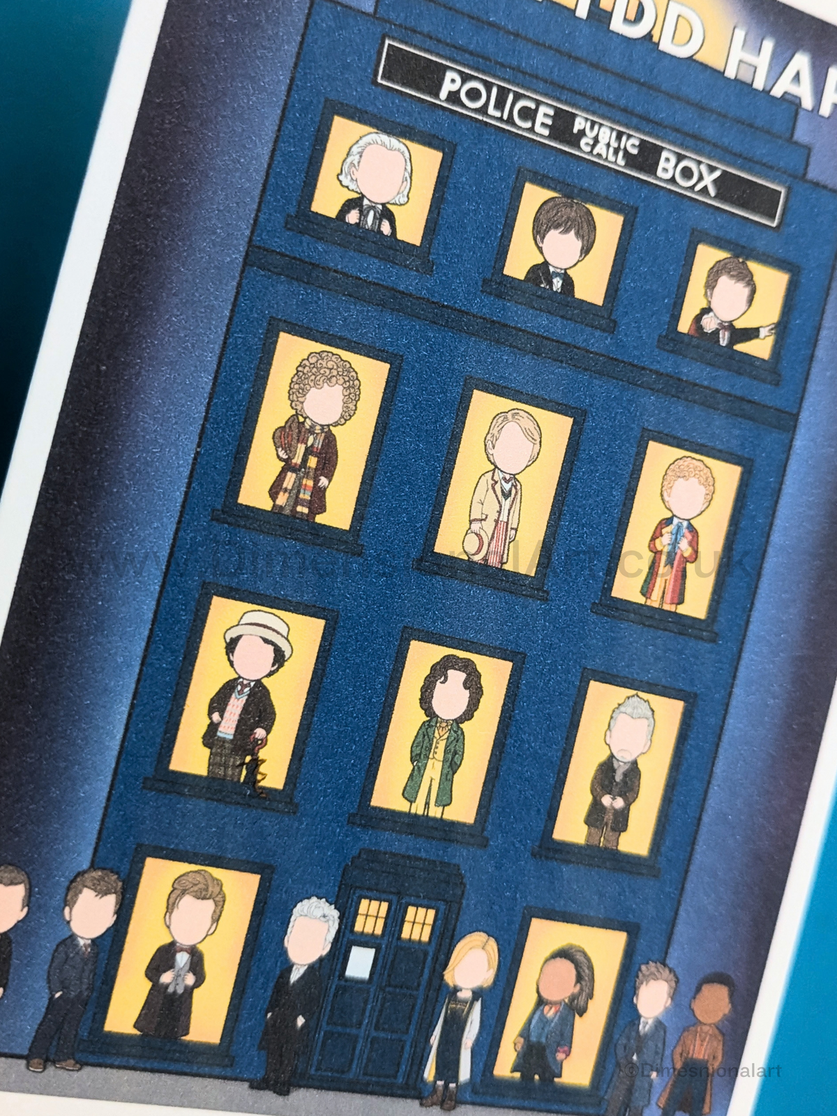Doctor Who doctors - Penblwydd Hapus (Birthday card)